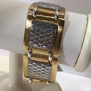 🆕🆕BRIGHTON SQUARE BRACELET SILVER AND GOLD TONE